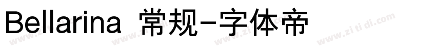 Bellarina 常规字体转换